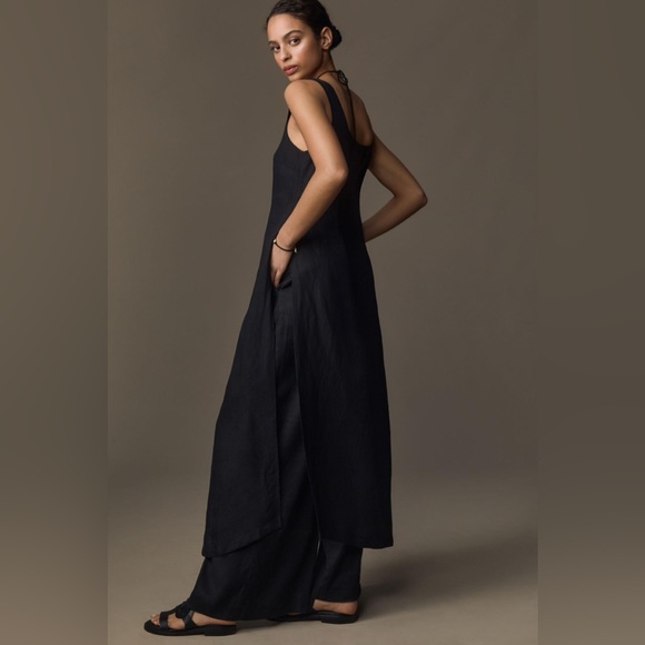 Anthropologie Sleeveless Flyaway Linen Tunic Vest - Picture 5 of 9